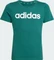 adidas Essentials Linear Logo Cotton Slim Fit T-Shirt kurzarm collegiate green/white (Junior) Vorschaubild