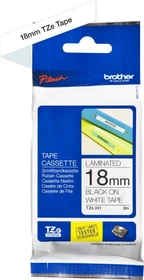 Brother TZe-241 Beschriftungsband, 18mm, schwarz/weiß