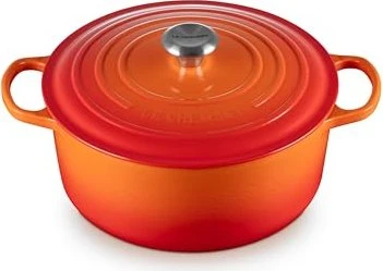Le Creuset Signature Gusseisen Bräter rund 28cm 6.7l ofenrot