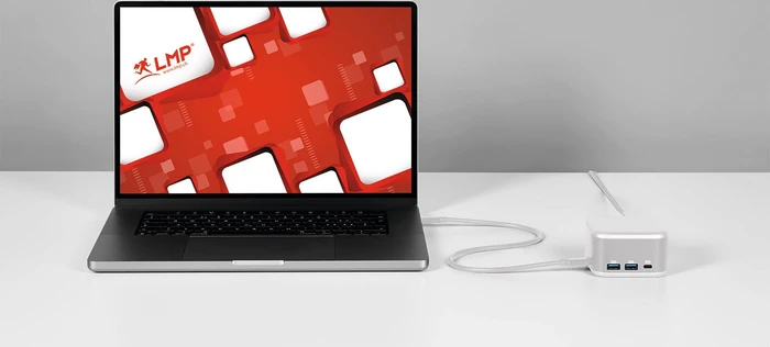 LMP PowerDock, USB-C 3.0 [Buchse], silber