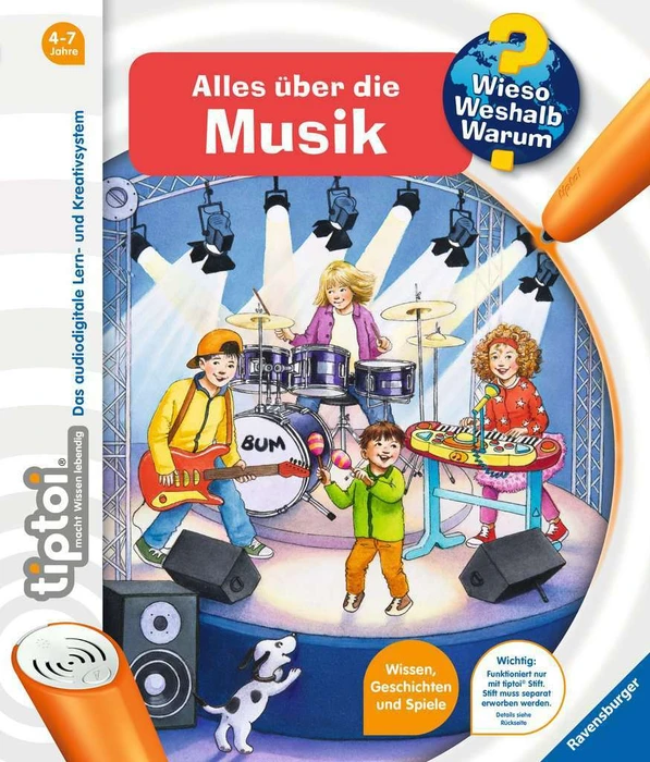 Ravensburger tiptoi Buch: Wieso? Weshalb? Warum? 23: Alles über die Musik