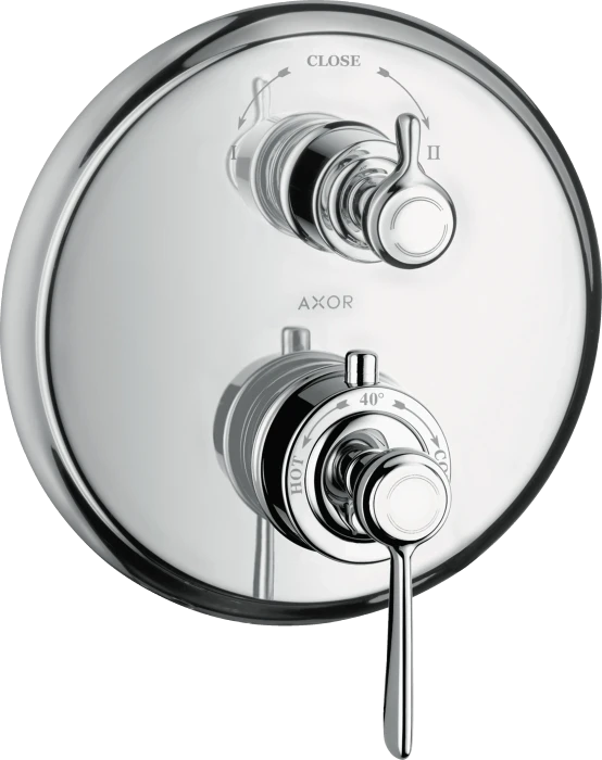 Hansgrohe Axor Montreux Thermostat Unterputz mit Hebelgriff und Ab- und Umstellventil polished chrome