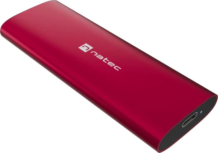 Natec Rhino M.2 NVMe Lite, Ruby Red, USB-C 3.1