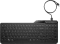 HP 400 Backlit Wired Keyboard, Jet Black, LEDs weiß, USB, DE Vorschaubild