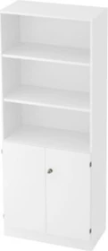 Hammerbacher Schrank 5OH V6770, Streifengriff, weiß/weiß, Aufbewahrungskombination