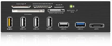 RaidSonic Icy Box IB-867-B Multi-Slot-Cardreader, USB 3.0 19-Pin Stecksockel [Stecker]