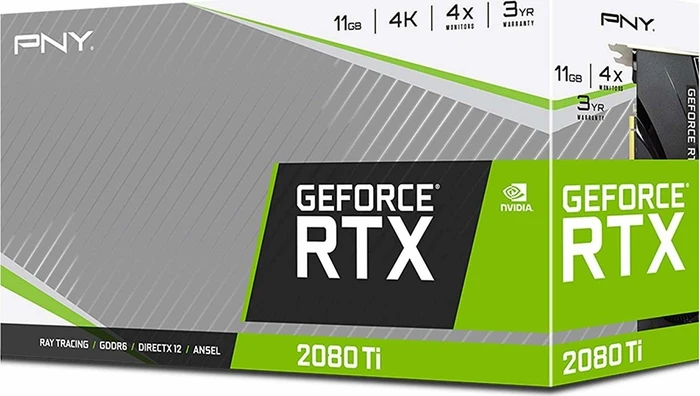 PNY GeForce RTX 2080 Ti Blower, 11GB GDDR6, HDMI, USB-C, 3x DP