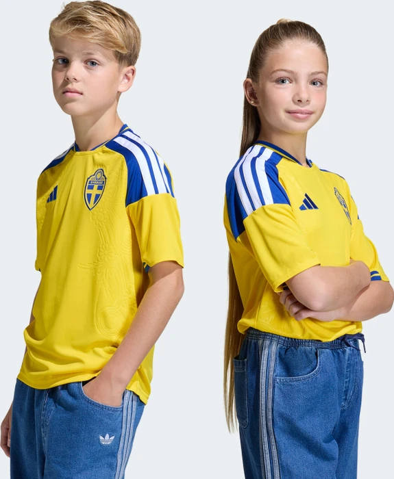 adidas FIFA WM 2026 Schweden Heimtrikot kurzarm (Junior)