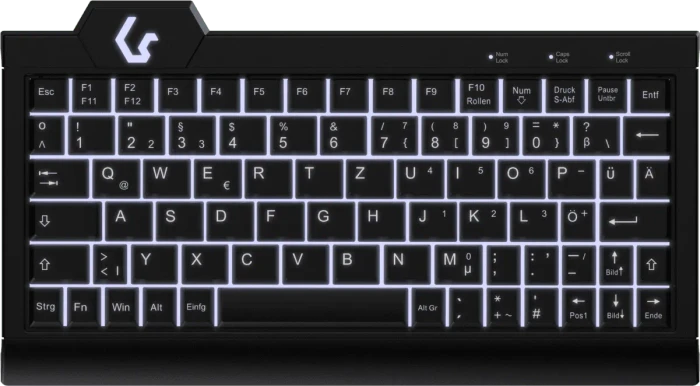 KeySonic KSK-3010ELC, schwarz, USB, DE