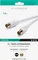 Vivanco Antennen-Kabel, Koax-Stecker - Koax-Kupplung, 90dB, 7.5m, weiß Vorschaubild