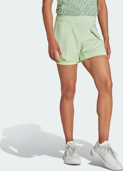 adidas Tennis Match Tennis Hose kurz semi green spark/green spark (Damen)