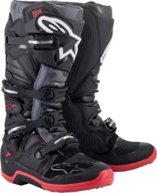 Alpinestars Tech 7 Motorradstiefel schwarz/grau/rot