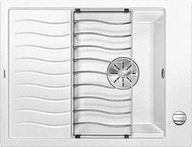 Blanco Elon 45 S InFino Becken reversibel mit Ablauffernbedienung weiß