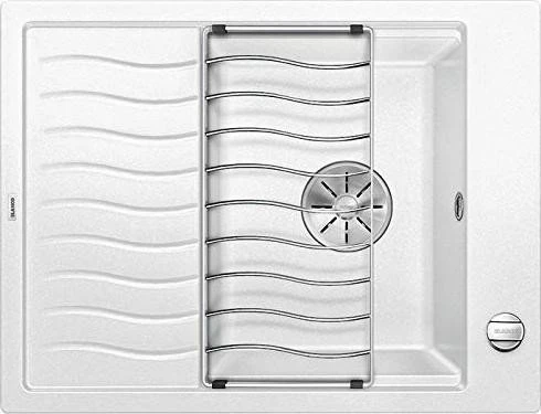 Blanco Elon 45 S InFino Becken reversibel mit Ablauffernbedienung weiß