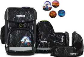 Ergobag Cubo Light Super ReflektBär Schultaschen-Set, 6-tlg.