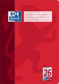 Oxford Schulheft, A4, Lineatur 26, rot, 32 Blatt