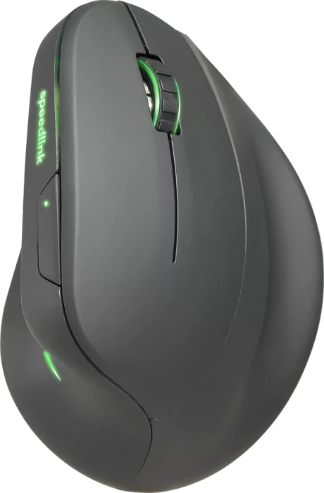 Speedlink Piavo Pro Vertical Wireless Mouse Rubber Black, schwarz, USB