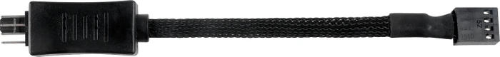 SilverStone CPF05, 4-Pin Verlängerung, sleeved, schwarz