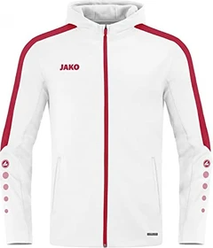 Jako Power Trainingsjacke weiß/rot (Junior)