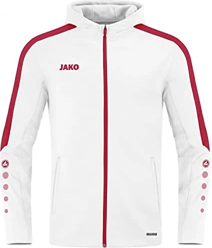Jako Power Trainingsjacke weiß/rot (Junior)
