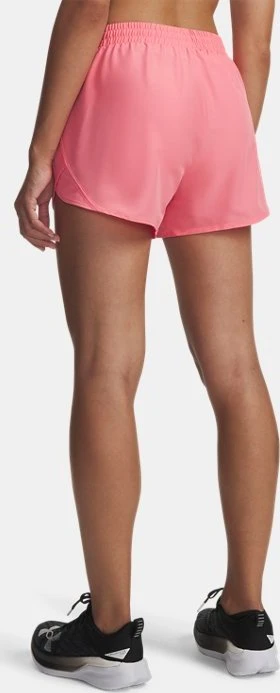 Under Armour Fly By 8cm Hose kurz bittersweet pink/reflective (Damen)
