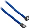 CableMod ModMesh Right Angle SATA 6Gb/s Kabel blau 0.6m, gewinkelt Vorschaubild