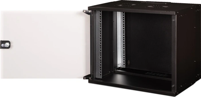 Digitus Professional SoHo Pro Line 19" Wandgehäuse 9HE, unmontiert, Sicherheitsglastür, IP20, RAL 9005, 400mm tief