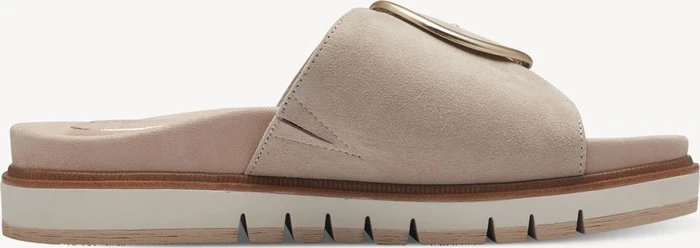 Tamaris Lederpantolette beige (Damen)