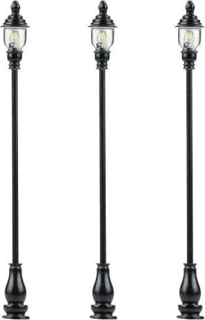 Faller LED-Parklaterne, warmweiß, 3 Stück