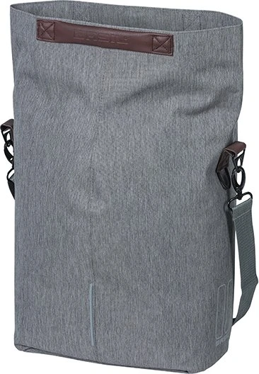 Basil City Shopper MIK Hooks Gepäcktasche grey melee