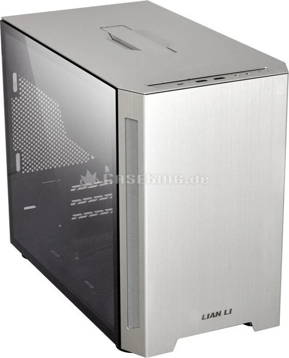 Lian Li TU150, silber, Glasfenster, Mini-ITX