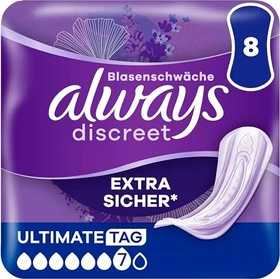 Always Discreet Ultimate Tag Hygieneeinlage, 8 Stück
