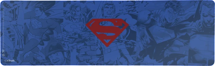 Trust Gaming GXT 759SM XXL Gaming-Mauspad, 930x300mm, Superman Edition, Motiv blau/rot