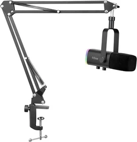 Fifine AmpliGame AM8T schwarz inkl. Mikrofonarm schwarz