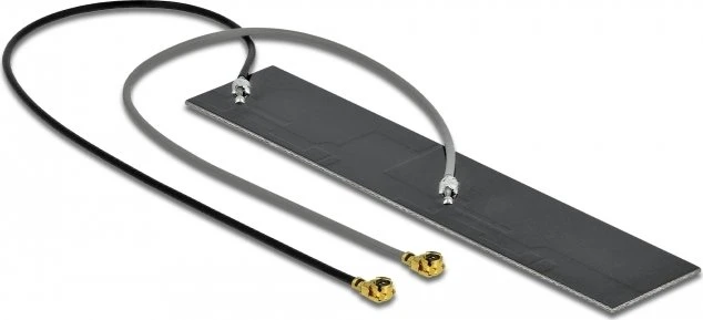 DeLOCK Doppelantenne, 5GHz/2.4GHz, 2.20-4dBi, MHF
