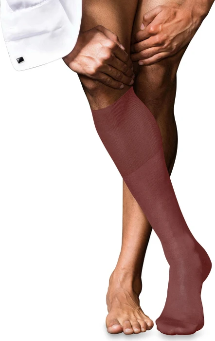 Falke No. 9 Pure Fil d'Écosse Socken rust (Herren)