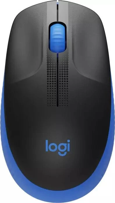 Logitech M190 Full-Size Wireless Mouse blau, USB