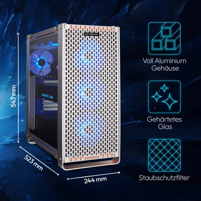 Medion Erazer Mechanic Epic - Gamescom Edition, Core i9-14900KF, 64GB RAM, 4TB SSD, GeForce RTX 4090