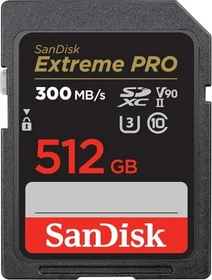 SanDisk Extreme PRO R300/W260 512GB, UHS-II U3, Class 10