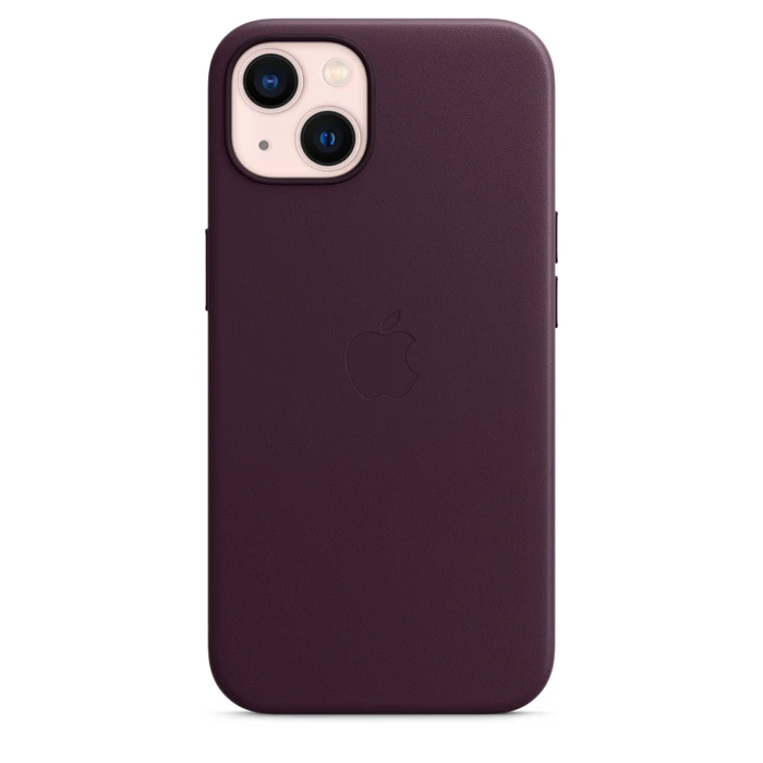 Apple Leder Case mit MagSafe für iPhone 13 Dunkelkirsch