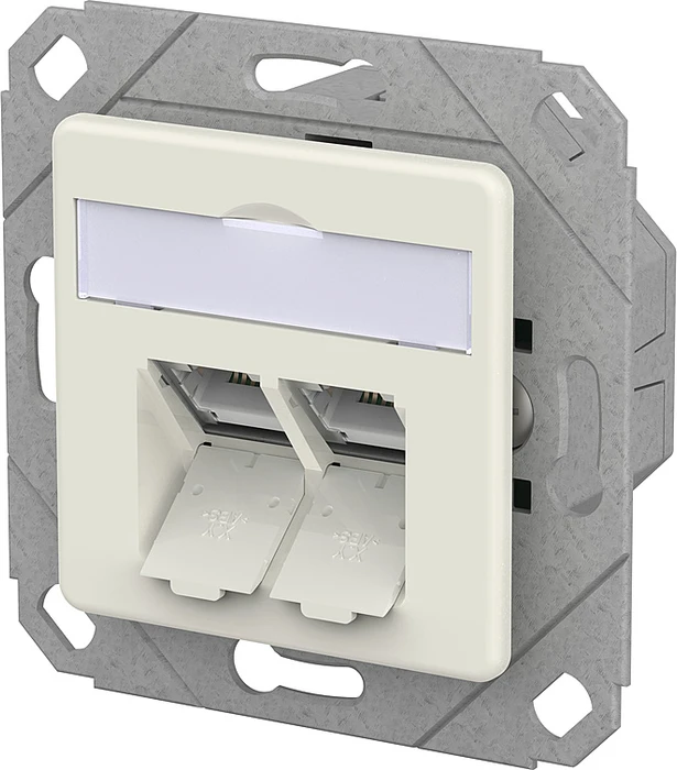 Metz Connect E-DAT C6A LSA++ 2 Port UPk reinweiß