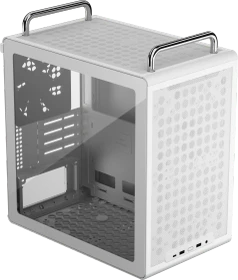 Cooler Master MasterBox Qube 340, weiß, Glasfenster