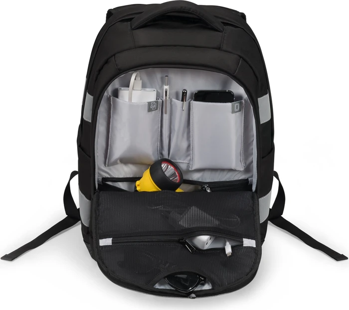 Dicota Reflective 25 Liter, Notebook Rucksack, schwarz, V2