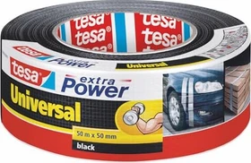 tesa extra Power Universal schwarz, Gewebeband, 50mm/50m, 1 Stück