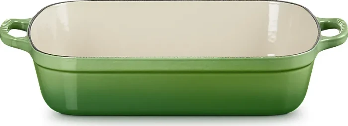 Le Creuset Bratreine aus Gusseisen 40.2x25.9cm 4.9l bamboo green