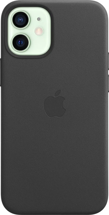 Apple Leder Case mit MagSafe für iPhone 12 Mini schwarz