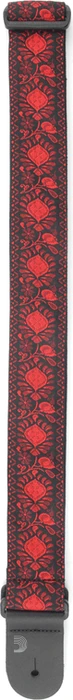 D'Addario Nylon Woven Guitar Strap Monterey Red