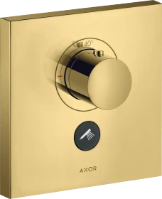 Hansgrohe Axor ShowerSelect Thermostat HighFlow Unterputz eckig für 1 Verbraucher und einen zusätzlichen Abgang polished gold optic