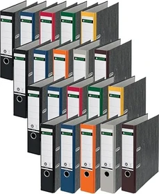 Leitz Qualitäts Ordner 2-Ring 180° Klimaneutral, 80mm, A4, schwarz, 20er-Pack
