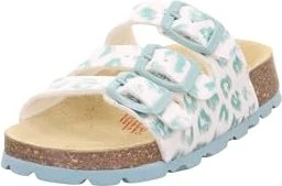 Superfit Fussbettpantoffel Sandale weiß/minze (Junior)